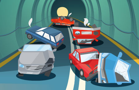 ミッションP5のイメージ。トンネル災害対応