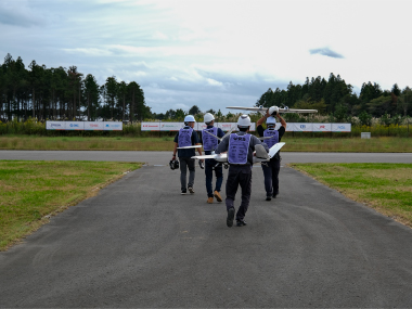 過酷環境ドローンチャレンジ（HEDC）競技風景