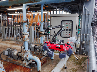 プラント災害チャレンジ競技風景