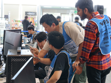 シミュレーション災害チャレンジ競技風景